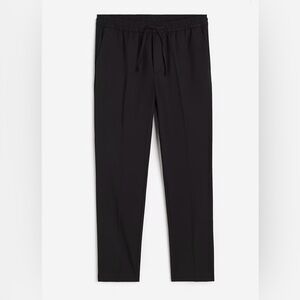 H&M Men’s Slim Fit Black Pants, Elastic Waist, Drawstring 🎁 Gift Idea 🎁